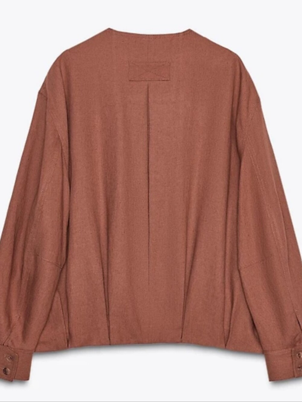 NWT ZARA Rust Button Jacket - Picture 3 of 16